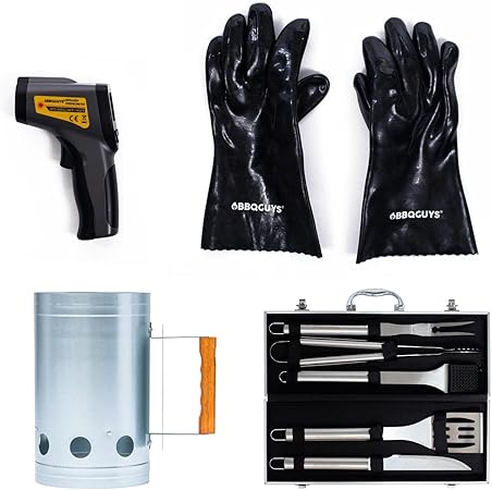 BBQGUYS Signature Start it Up Charcoal Griller Gift Set BBQGUYS Signature Start it Up Charcoal Griller Gift Set