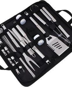 BESPORTBLE Grill Utensils Kit 5pc BBQ Tools Set Stainless Steel Grilling Accessories for Outdoor Cooking