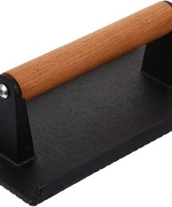 Wooden Handle Steak Press Plate Efficient Cooking Tool Grilled Cheese Press Barbecue Grill