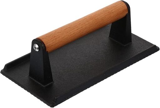 Wooden Handle Steak Press Plate Efficient Cooking Tool Grilled Cheese Press Barbecue Grill