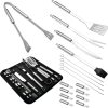 14 Piece BBQ Grill Set, Stainless Steel, Heat Tools, Versatile for Outdoor Cooking, Food Trucks, BBQ Enthusiasts, Professional Use 4