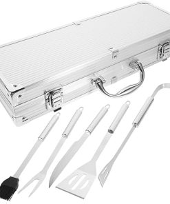Outdoor BBQ Supplies Grill Tools Set Stainless Steel BBQ Utensils Ergonomic Design