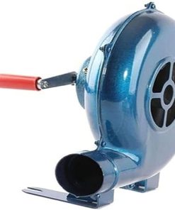 Outdoor Cooking Barbecue Fire Bellows, Iron Gear Popcorn Fan Manual Fan, Hand Crank Blacksmith Forge Blower Fan, Starter Flame Exciter with Hand Crank Tool, for Camping BBQ Accessories(150W)