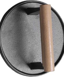 Cast Iron Grill Press with Handle High-Performance Burger Press Round Steak Weights for Bacon Burger Panini Grill Accessories 2