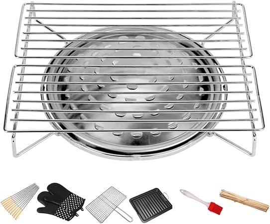 Simple Gas Stoves Barbecue Grill for Home, Metal Stainless Steel Portable Compact Cooktop Cooking BBQ Grill, Cassette Stove Roasting Basket,Accessory Set Simple Gas Stoves Barbecue Grill for Home, Metal Stainless Steel Portable Compact Cooktop Cooking BBQ Grill, Cassette Stove Roasting Basket,Accessory Set