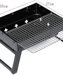 BBQ Grill Outdoor Foldable BBQ Grills Patio Barbecue Charcoal Grill Stove Stainless Steel Outdoor Camping Picnic Barbecue BBQ Accessories Tools 2
