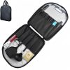11 BBQ Accessories Set for Men and Women, Stainless Steel Heavy Duty Grilling Tools with Bread Clips and Toothpicks, BBQ Utensil Set in A Portable Canvas Bag for Outdoor, Camping, Backyard Use(Black)