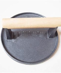 Grill Press Cast Iron,Bacon Press Cast Iron,Non Stick Kitchen Barbecue Tool Grilling Accessories,A