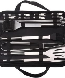 BBQ Grill Accessories,20PCS Camping BBQ Grill Accessories Kit Stainless Steel BBQ Tools for Christmas Birthday Presents - Grill Utensils Set Ideal Grilling Gifts for Men Dad Women