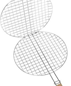 Multipurpose Grill Accessory Round Kabob Rack Grill Net Roasting Rack Baking Tool Bbq Fish Basket Outdoor Bbq Camping