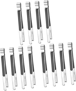 GALPADA 3sets Stainless Steel Grill Utensils Set Multi-function Bbq Tongs for Cooking Serving 4pcs*3