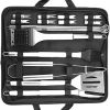 19 Pcs Flat Top Grill Accessories, Griddle Accessories Kit with Griddle Spatula, Scraper and Egg Rings, Stainless Steel Griddle Tools Set for Outdoor BBQ and Camping 4