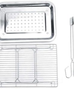 BBQ Accessories Barbecue Grill, Portable Barbecue Grill Set, for Picnic Grilling 2