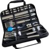Cabilock Stainless Steel BBQ Tools Kit 12pcs Barbecue Tools Set Brush Spatula Fork for Outdoor Cooking 3