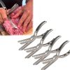 Rib Prep Tool, Stainless Steel Rib Membrane Remover Tool, BBQ Rib Skinner, Easy Membrane Removal – Dishwasher Safe BBQ Accessories (2PCS) 4
