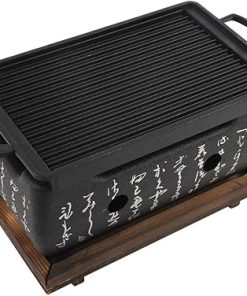 Rectangular Furnace Japanese Barbecue Grill Charcoal Stove BBQ Tools Stainless Steel Barbecue Net Practical for Party Outdoor