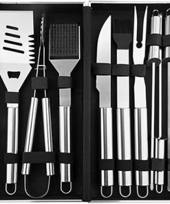 BBQ Grill Accessories Set 10PCS Stainless Steel Barbecue Tool Set for Backyard Outdoor Camping - Best Grill Gift