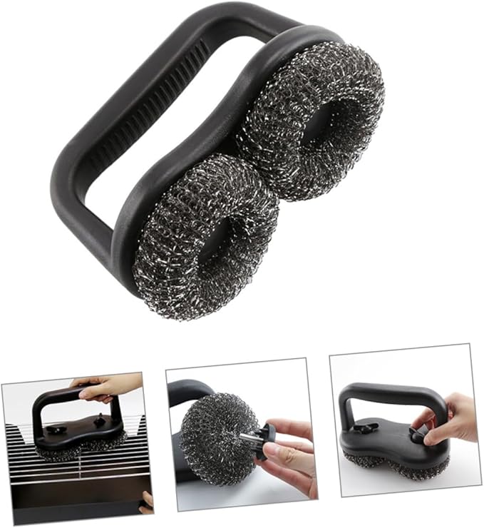 Sosoport Barbecue Grill Brush Compact BBQ Cleaning Tool with Comfortable Handle Strong Cleaning Effect for Outdoor Grills Present 2 Sosoport Barbecue Grill Brush Compact BBQ Cleaning Tool with Comfortable Handle Strong Cleaning Effect for Outdoor Grills Present - Image 2