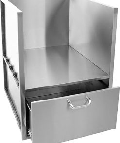 BBQGUYS Signature Built in Universal Kamado Sleeve with Drawer – BBQ-KMSLV-20 2