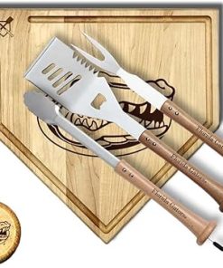 Baseball BBQ Silver Sligger Set