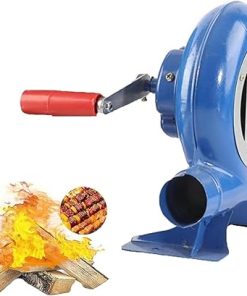 DARZYS Hand Crank Blacksmith Forge Blower, Small Household Charcoal Blower, Manual Coal Lighter For Outdoor Camping Picnic(200W)