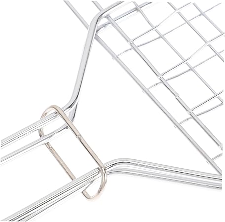Happyyami 4pcs Grilling Basket Fish Grill Basket Outdoor Grill Accessories Portable Smoker Grill Grilling Tools for Outdoor Grill Camping Grills Clip Style Grill Mesh Smoky Fold Iron 2 Happyyami 4pcs Grilling Basket Fish Grill Basket Outdoor Grill Accessories Portable Smoker Grill Grilling Tools for Outdoor Grill Camping Grills Clip Style Grill Mesh Smoky Fold Iron - Image 2