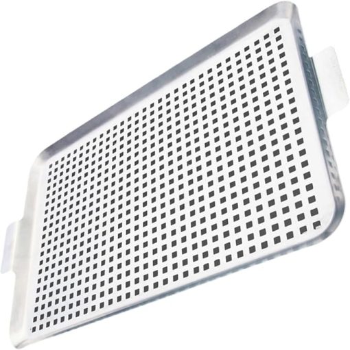 Efficient Stainless Steel Grills Pans For Outdoor BBQ With Perforated Design And Handle Ideal For Vegetables Fish Meat