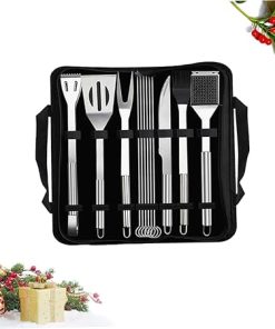 BBQ Tools Barbecue Accessories Storage Bag 12pcs Stainless Steel BBQ Tools Set for Easy Cooking 2