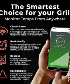 AirProbe3: Ultimate Wireless Meat Thermometer | Bluetooth & Cloud Connected | 48-Hours of Use on a 2 Hour Charge | BBQ, Grill, Pressure-Cooker & Kitchen | Dishwasher Safe 2