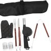 BBQ Silicone Food Tong Stainless Steel Kitchen Tongs Silicone Non-Slip Cooking Clip Clamp BBQ Salad Tools 3