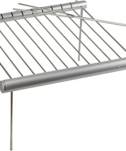Barbecue Desk Mini Portable Folding Barbecue Grill Stainless Steel Outdoor BBQ Grill Barbecue Accessories for 3-5 People Tabletop Barbecue
