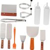 Griddle Accessories Kit, 29PCS Flat Top Grill Accessories for Blackstone and Camp Chef, Griddle Accessories with Spatula, Basting Cover, Egg Rings for Outdoor BBQ, Camping, Teppanyaki 3