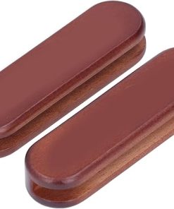 2Pcs Bakeware Wood Handle Prevent Scalding Portable Cookware Wood Handle for Outdoor Camping for picnics and Camping