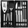 POLIGO 22 PCS BBQ Grill Accessories Set in Aluminum Case Bundle with 2 Different Types Safe Grill Brush And Scraper for All Barbecue Grills – Grilling Set Ideal Birthday Christmas Gifts for Men Dad 4