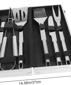 GANAZONO Outdoor Portable Barbecue Tool Set Grill Accessories with Case for Camping Cooking and BBQ Enthusiasts 2