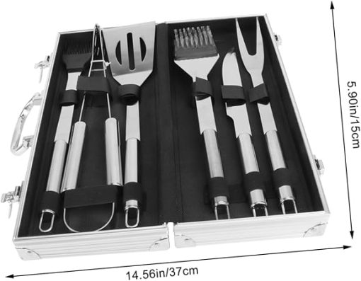 GANAZONO Outdoor Portable Barbecue Tool Set Grill Accessories with Case for Camping Cooking and BBQ Enthusiasts - Image 2