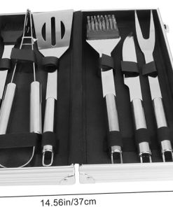 Outdoor Portable Barbecue Grill Utensils Set Case Essential BBQ Tools for Outdoor Cooking for Camping and Backyard Grilling 2