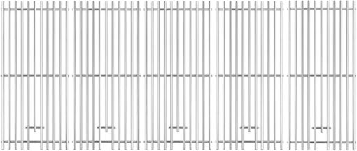 Charbrofire 16517 Grill Grates Replacement Parts for Bull 5 Burner Grill Parts Bull Angus 57568 57569 57568CE 57568AGA 57569CE 65073 Lion Premium 90000 90000 Stainless Steel Cooking Grates 5 Pieces