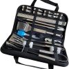 Stainless Steel Round BBQ Grill Mesh Home Roast Bacon Grill Tool Iron Barbecue Accessories Non-Stick BBQ (Color : D, Size : Round) 3