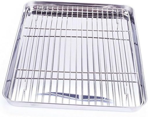 Drain Pan Baking Tray Set BBQ Tool Barbecue Grill Non-Stick Plate Outdoor BBQ Accessories