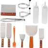 Complete BBQ Tool Set 12 Pcs Stainless Steel Grill Utensils for Outdoor Home Cooking
