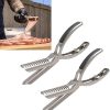Rib Membrane Remover Tool Kit – Stainless Steel BBQ Rib Skinner & Prep Pro Set – Ergonomic Arc Clamp for Effortless Rib Membrane Removal – Perfect for BBQ Enthusiasts & Chefs (2 pcs)