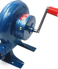 Hand Crank Blacksmith Forge Blower - Small Iron Gear Popcorn Fan, Heavy Duty Manual Forge BBQ Blower, Barbecue Charcoal Grills Stove Accessories, for Outdoor Camping Cooking Air Blower(350W)