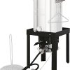 CreoleFeast Aluminum 30 Qt. Turkey Fryer Pot Set, 50,000 BTU Propane Turkey Fryer Burner for Outdoor Cooking, TFS3000L