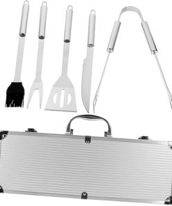Barbecue Grill Tools Set 12pc Stainless Steel BBQ Utensil Kit Outdoor Grill Kit BBQ Tools for Camping