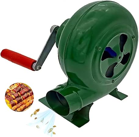 Outdoor Cooking BBQ Fan Air Blower, Portable Hand Crank Blowers, Iron Gear Popcorn Fan Manual Fan, Barbecue Fire Bellows for Picnic Camping Stove Accessories, Heavy Duty Manual Forge Blower(150W) Outdoor Cooking BBQ Fan Air Blower, Portable Hand Crank Blowers, Iron Gear Popcorn Fan Manual Fan, Barbecue Fire Bellows for Picnic Camping Stove Accessories, Heavy Duty Manual Forge Blower(150W)