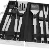 GANAZONO Outdoor Portable Barbecue Tool Set Grill Accessories with Case for Camping Cooking and BBQ Enthusiasts