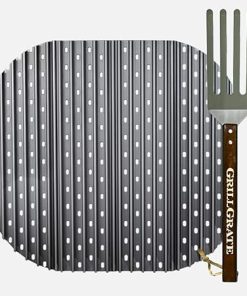 GrillGrate Grill Grate for XL Big Green Egg | Hard Anodized Aluminum | Weber Grill Accessory | Premium Charcoal Grill Accessory | 26.75” Grill Grate Panels for Weber Kettle and Summit Charcoal Grills
