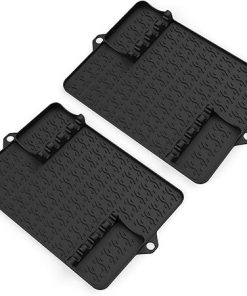 2 Pack Silicone Barbecue Grills Pad BBQ Grilling Mat Silicone Texture Barbecue Tool Mat for Home and Commercial Use