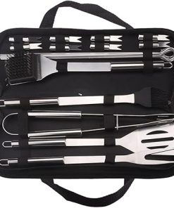 20PCS Grilling Accessories Kit, Stainless Steel BBQ Tools Set, Barbecue Tools Christmas Thanksgiving Gifts for Men, Utensils for Outdoor Camping